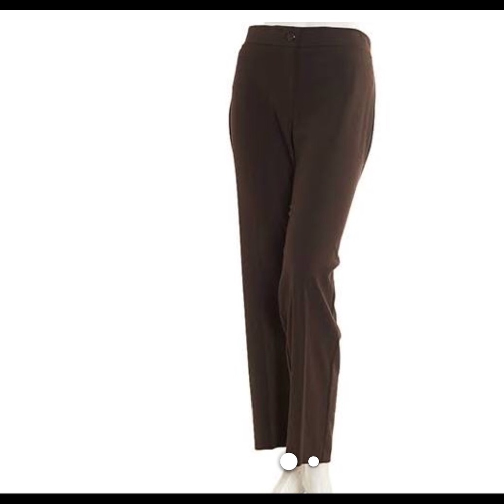 Briggs women’s burgundy slimming solution pant 10